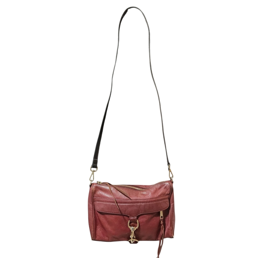 Rebecca Minkoff Burgundy Leather Crossbody Bag